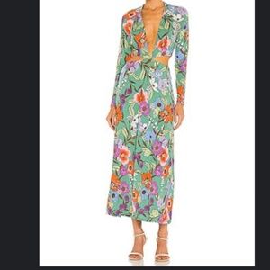 Afrm Floral Wedding Guest Dress Size XL